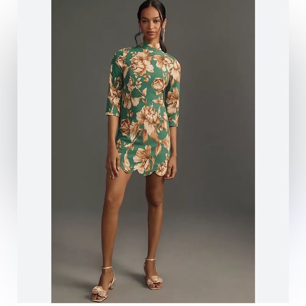 Anthropologie Maeve Mock-Neck Shift
Mini Dress Size 6